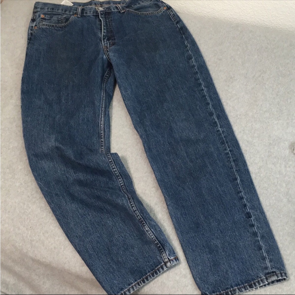 Levis 550 Relaxed Straight Jeans Mens Size 38